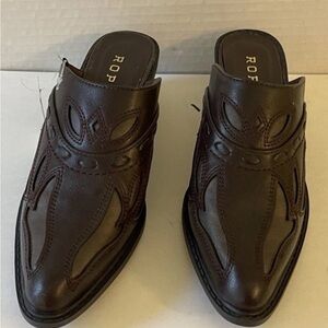 Roper Women’s  Dark Brown Western Slip-Ons